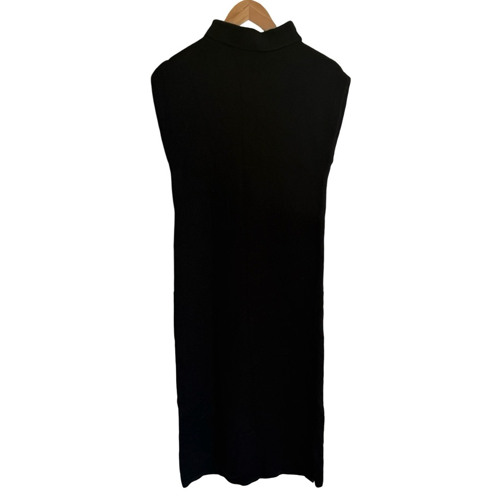 Massimo Dutti Black Midi Dress